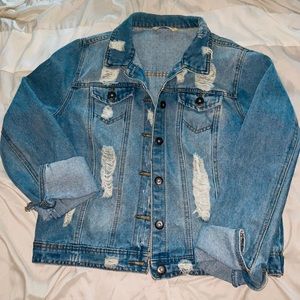 Distressed Denim Jacket